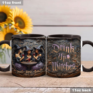 Drink Up Witches - Personalized Bestie Accent Mug