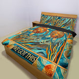 You & Me, We Got This - Personalized Turtle Bedding Set