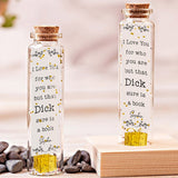I Love You For Who You Are - Personalized Couple Mini Bottle Ornament