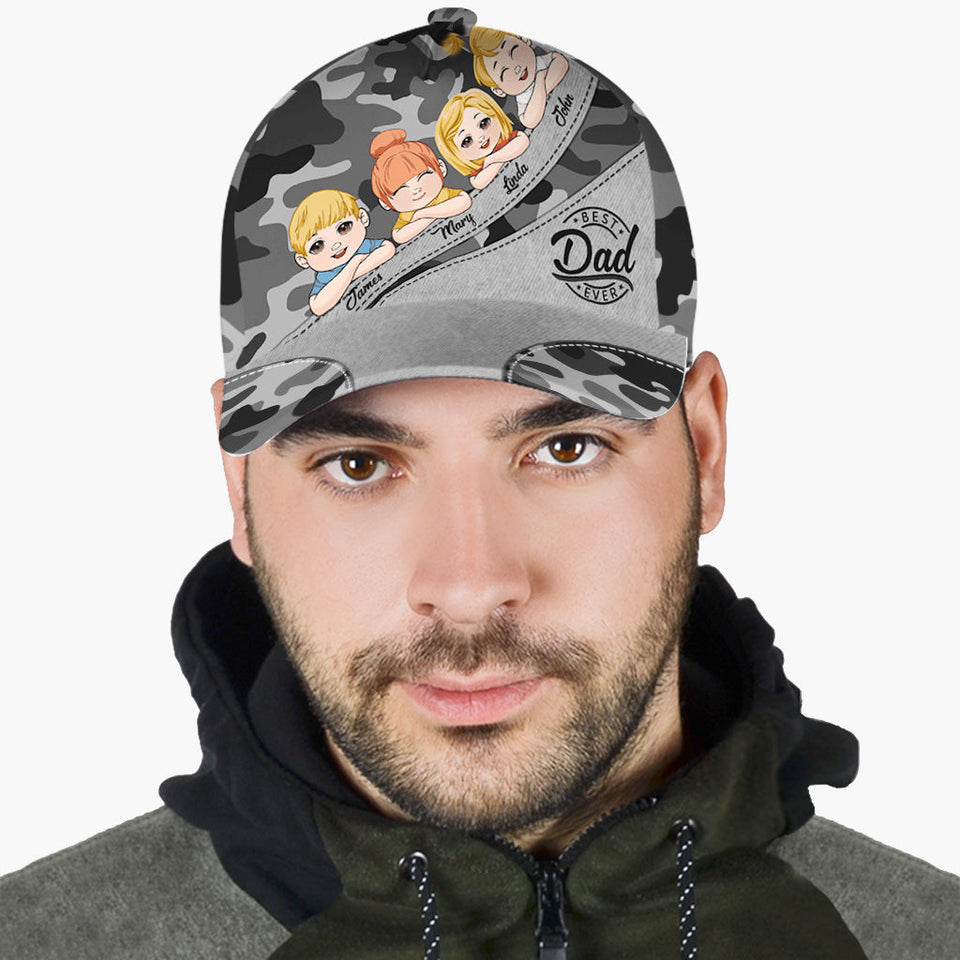Best Dad Ever Cool Kids - Personalized Father Classic Cap