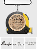 We Love You More Than We Can Measure - Personalized Father Car Ornament