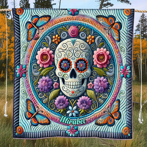 Beautiful Skull - Personalized Skull Quilt