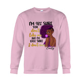 I Don't Care - Personalized African American T-shirt And Hoodie