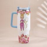 Nurse Nutrition Facts - Personalized Nurse Tumbler With Handle