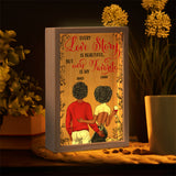 Every Love Story Is Beautiful But Ours Is My Favorite - Personalized Couple Picture Frame Light Box