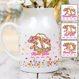 Mama Bear - Personalized Mother Ceramic Flower Vase