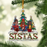 Sistas - Personalized Bestie Custom Shaped Ornament