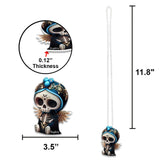Cute Skull - Personalized Skull Car Ornament