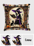 Beautiful Witch - Personalized Witch Throw Pillow
