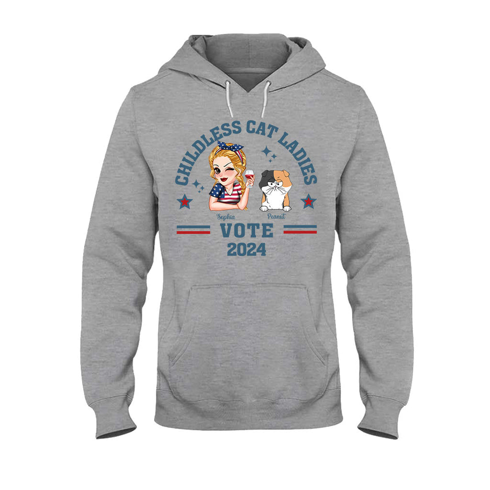 Childless Cat Ladies - Personalized Cat T-shirt And Hoodie