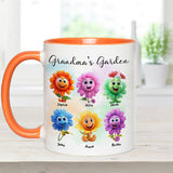 Grandma's Garden - Personalized Grandma Accent Mug