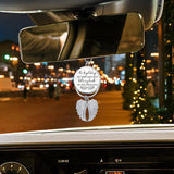 On Angel Wings You Were Taken Away - Personalized Dog Wings Ornament