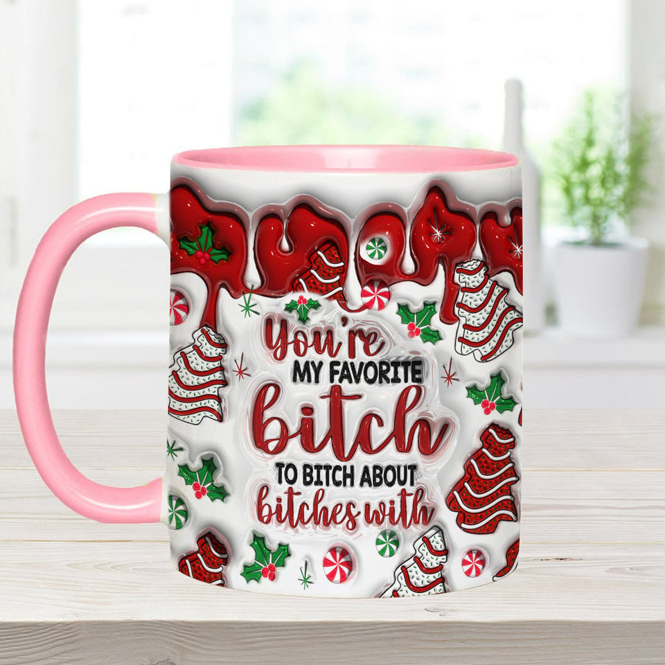Best Bitches - Personalized Bestie Accent Mug
