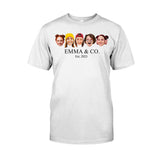 Besties & Co. Face Custom - Personalized Bestie T-shirt And Hoodie