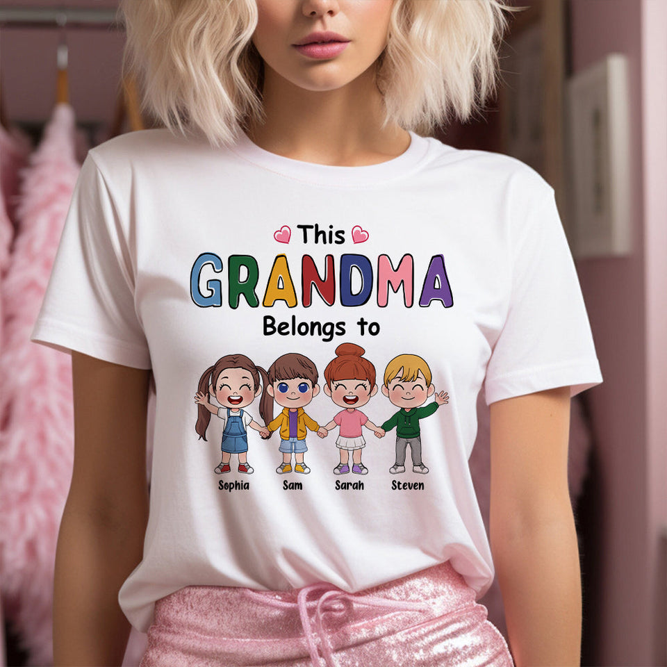 This Grandma Belongs To - Personalized Grandma T-shirt And Hoodie