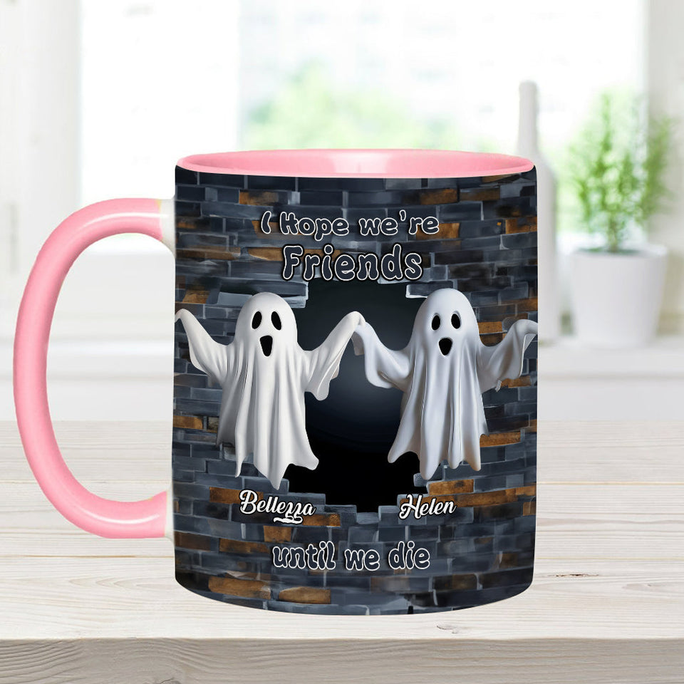 Ghost Friends - Personalized Bestie Accent Mug