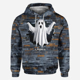 Funny Ghost Couple - Personalized Couple All Over Shirt