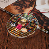 Just A Girl Who Loves Books - Personalized Book Round Shaped Glass Ornament