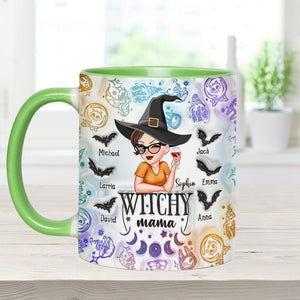 Witchy Mama Grandma - Personalized Witch Accent Mug
