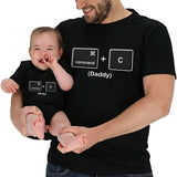 Copy Paste Like Father Like Son Daughter Funny - Personalized Father T-shirt And Baby Onesie