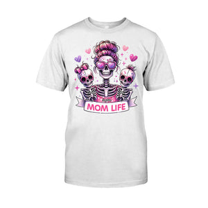 Mom Life - Personalized Skull T-shirt And Hoodie