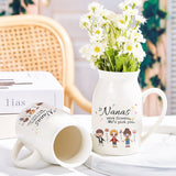 If Nana Were Flowers - Personalized Grandma Ceramic Flower Vase