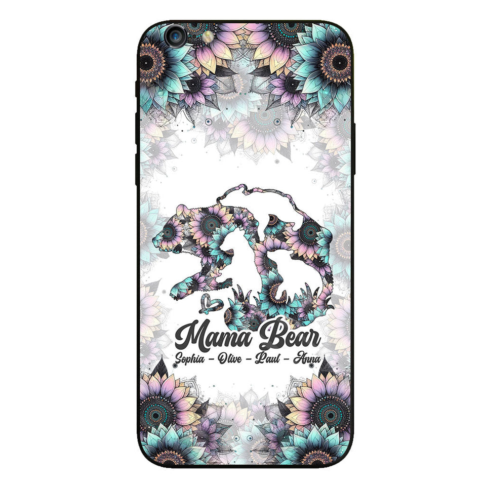 Mama Bear - Personalized Mother Clear Phone Case