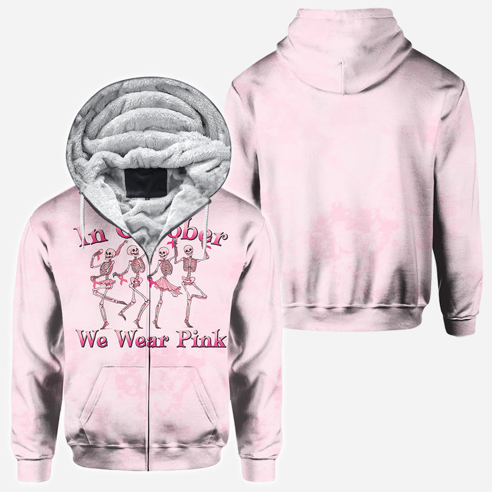 In October We Wear Pink - Personalized Breast Cancer Awareness All Over Shirt