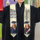 Photo Custom Graduation Stole Sash - Personalized Graduation Graduation Stole