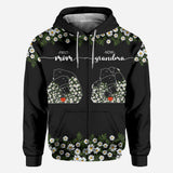 First Mom Now Grandma Bear Daisy - Personalized Grandma All Over Shirt