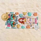 Summer Vibes - Personalized Sea Lover Beach Towel