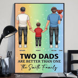 Two Moms/Dads Are Better Than One - Personalized LGBT Support Canvas And Poster