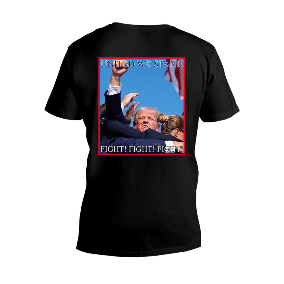 United We Stand Shirt, Never Surrender Shirt, Fight For America T-shirt, 2024 Rally Shirt, Fight Fight Fight Shirt