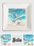 We Love You To The Beach And Back - Personalized Turtle Jewelry Dish