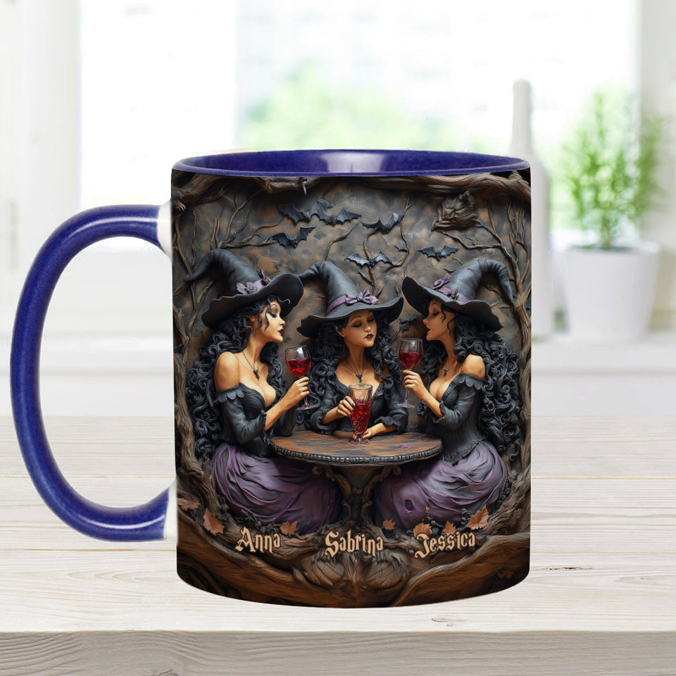 Drink Up Witches - Personalized Bestie Accent Mug