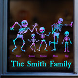 Skeleton Family - Personalized Family Decal Full