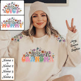 Flower With Any Title - Personalized Grandma All Over Shirt