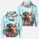 Cute Baby Cow - Personalized All Over Shirt