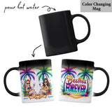 Besties Forever Summer Vibes - Personalized Sea Lover Mug
