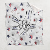 Proud Grandma Mom Aunt - Personalized Grandma Blanket