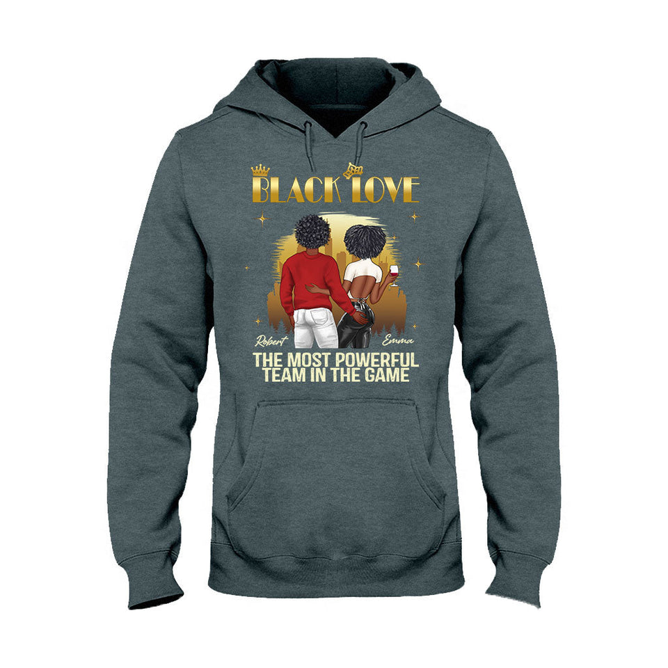 Black Love - Personalized Couple T-shirt And Hoodie