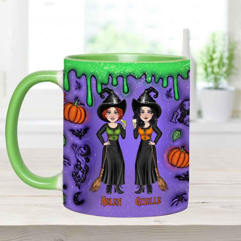 We're Not Sugar And Spice And Everything Nice - Personalized Bestie Accent Mug