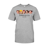 Besties & Co. Face Custom - Personalized Bestie T-shirt And Hoodie