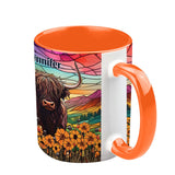 Love Highland Cow - Personalized Accent Mug