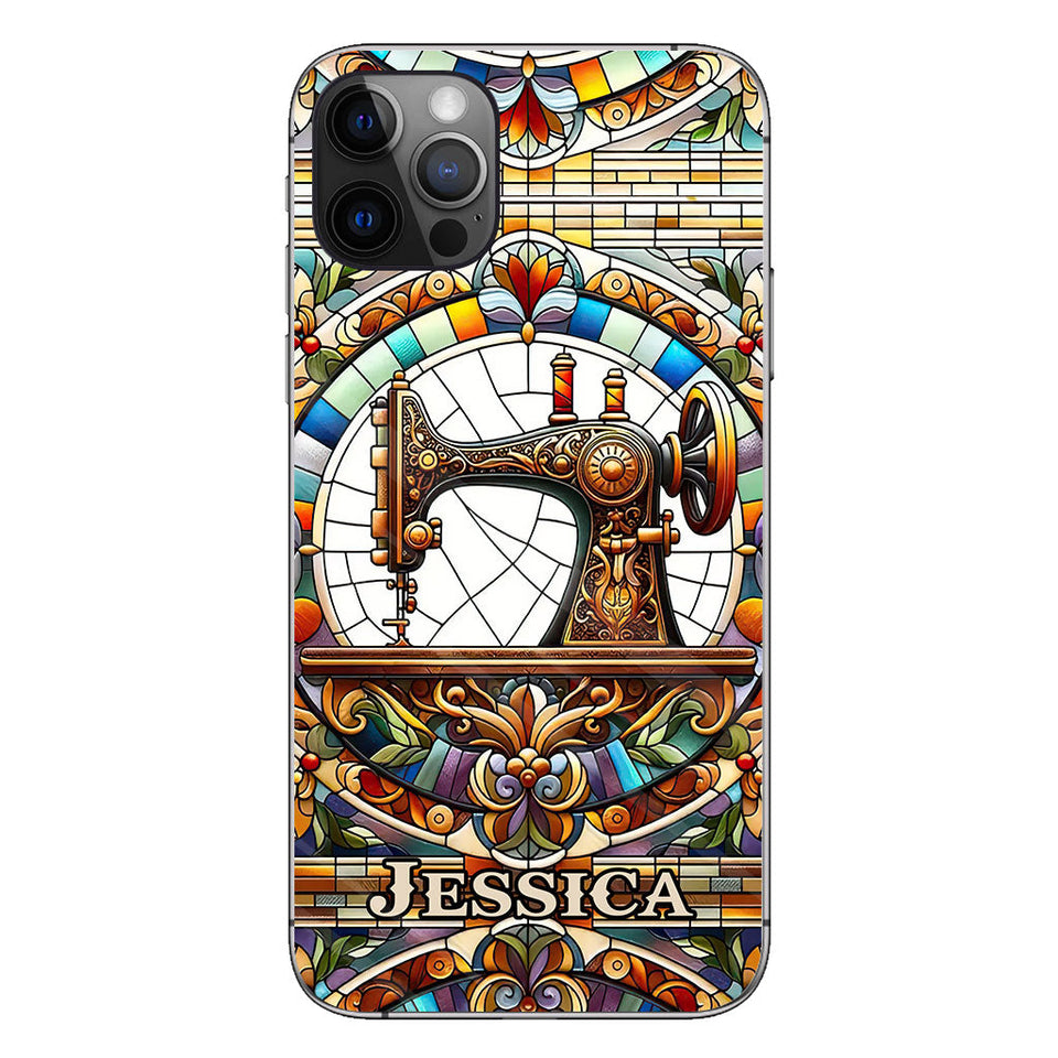 Colorful Sewing Machine - Personalized Sewing Phone Case