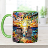 You And Me We Got This - Personalized Couple Accent Mug