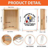 Travel Partner For Life - Personalized Couple Picture Frame Light Box