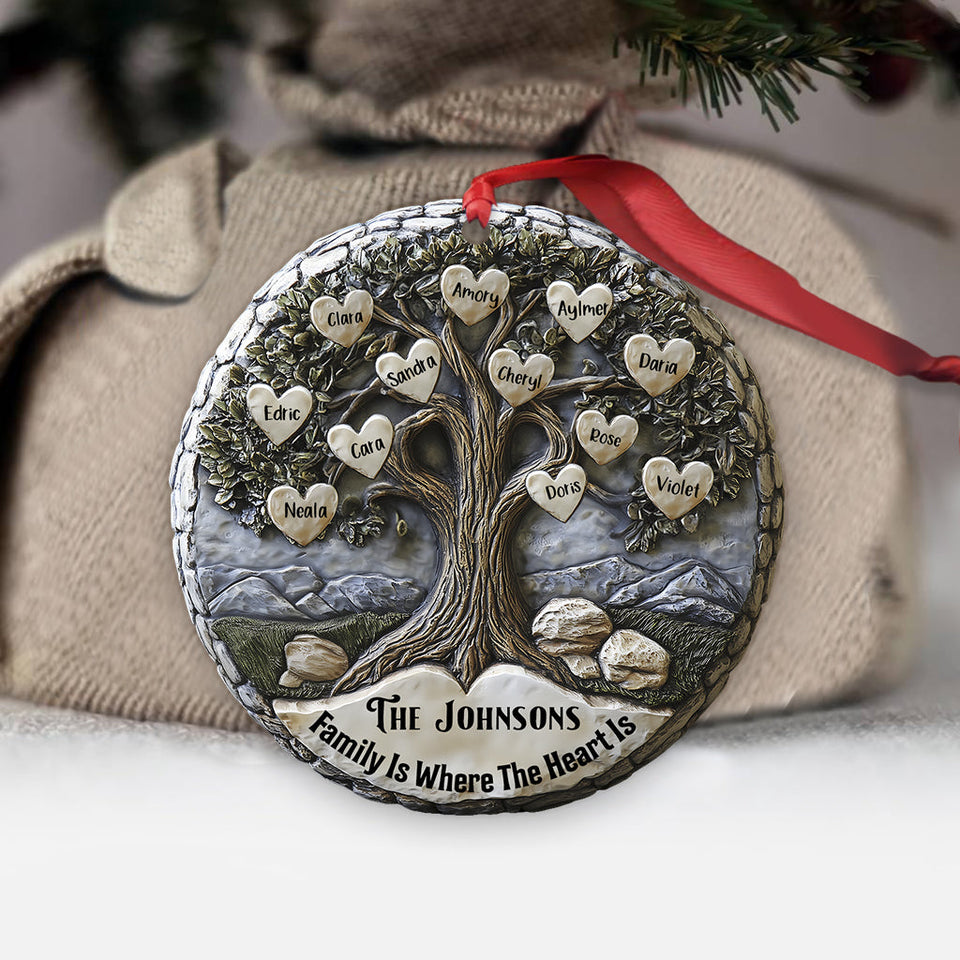 Merry Christmas - Personalized Family Ornament