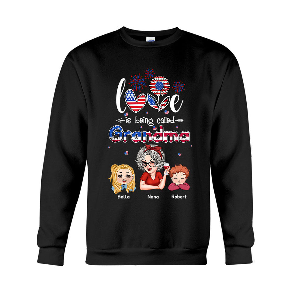 Blessed To Be Called Nana Grandpa Gigi - Personalized Grandma T-shirt And Hoodie