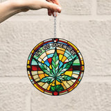It's 420 somewhere - Personalized Weed Window Hanging Suncatcher Ornament